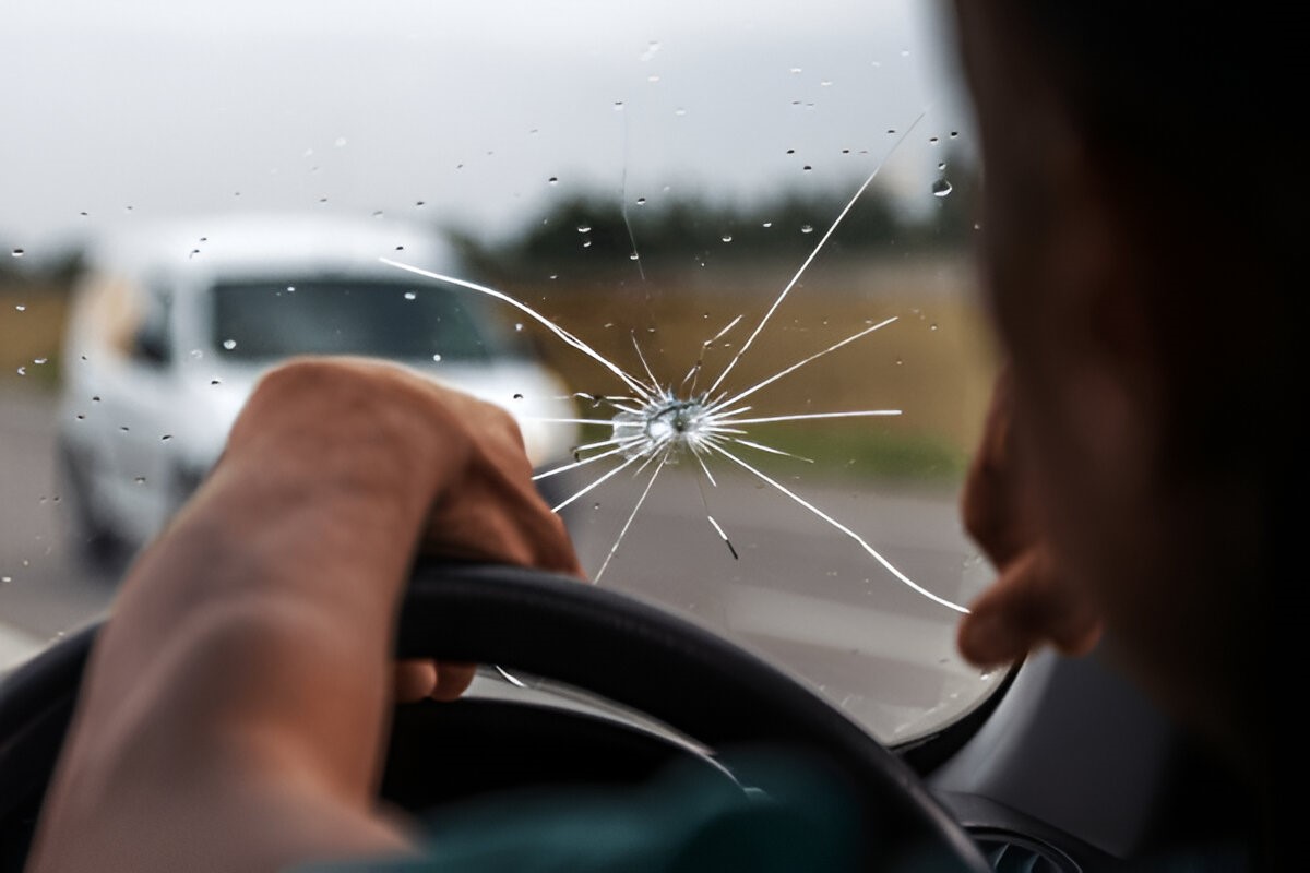 Damaged Windshield